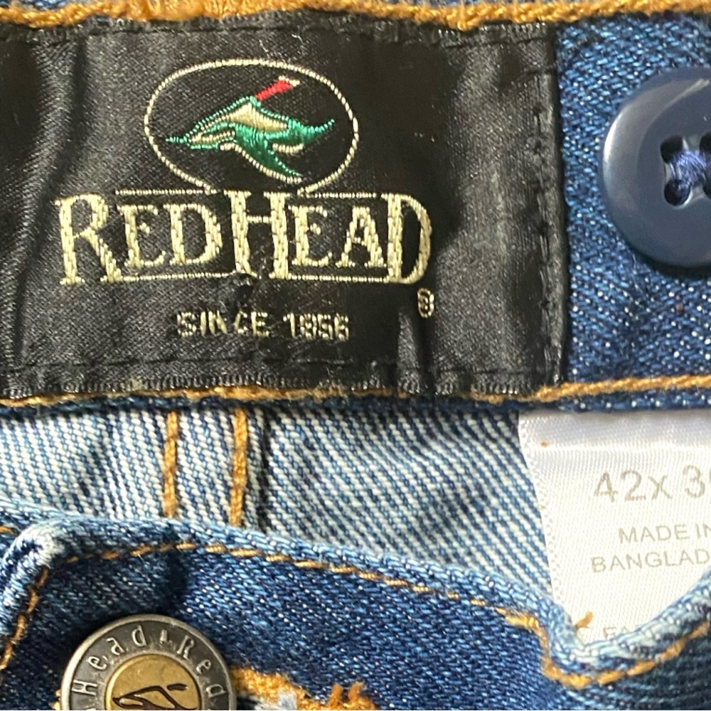 Redhead Men’s Field Pants 42x30 Denim Bass Pro Hunting Two Tone Outdoors Jeans - Picture 3 of 7